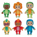 Cocomelon Plüsch Figuren 20 cm  JJ & Freunde im Dino Kostüm 1 Stk