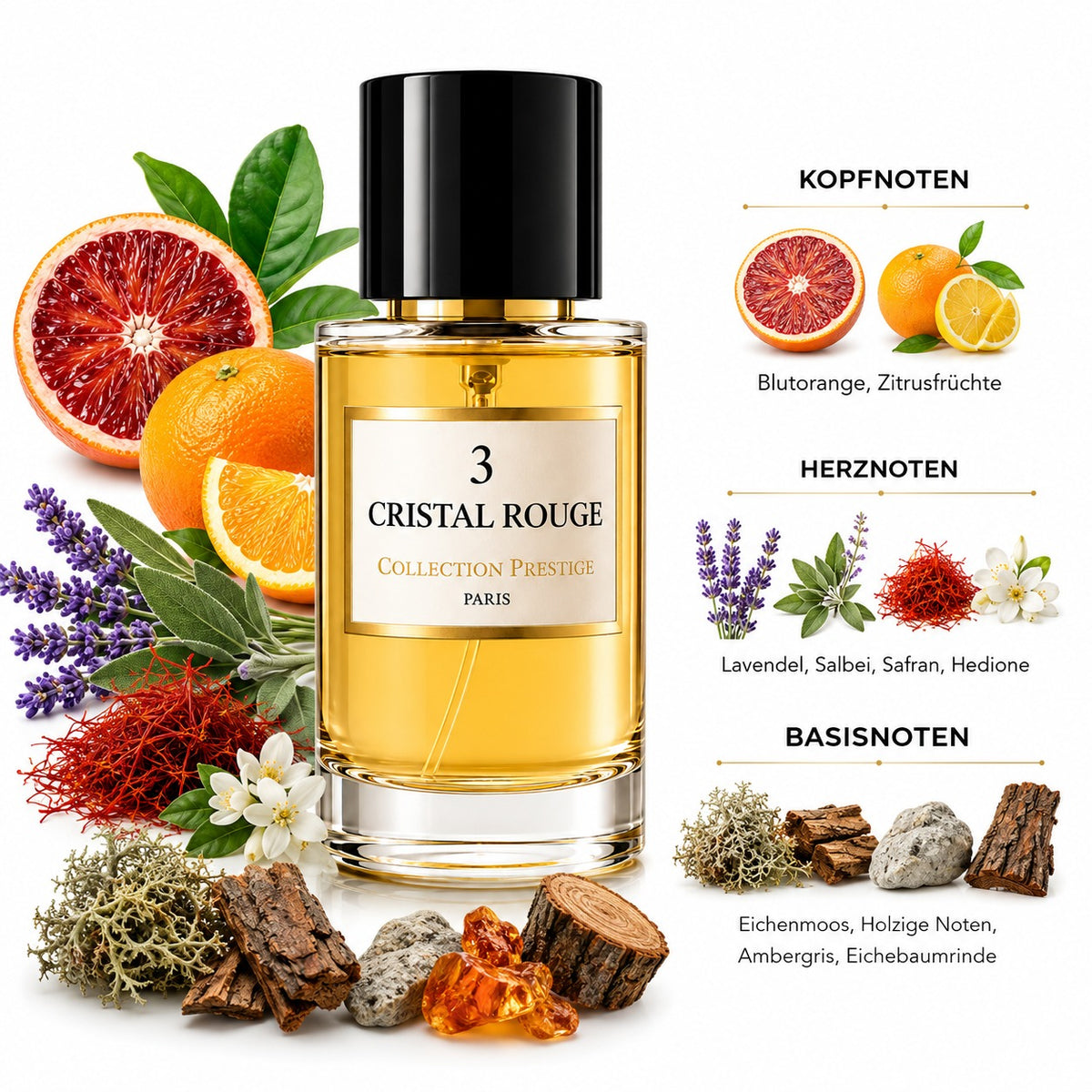 Collection Prestige Cristal Rouge No 3 Eau de Parfum 50 ml