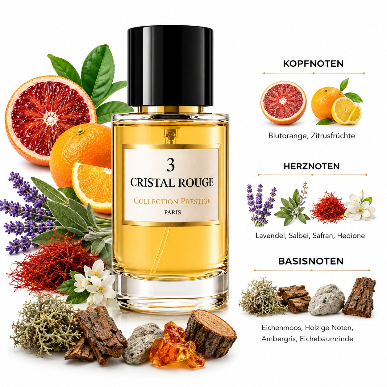 Collection Prestige Cristal Rouge No 3 Eau de Parfum 50 ml