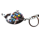 Da Meso Wal Schlüsselanhänger mit bunten Strasssteinen – maritimes Vintage-Accessoire mit Karabinerhaken – Bild 4