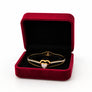 Damen Armreif Herz aus Edelstahl mit Zirkonia – Goldfarben
