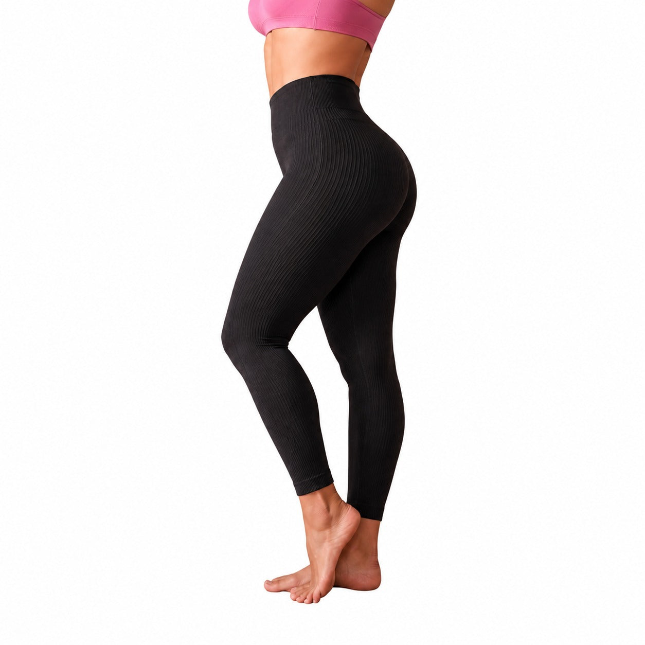Seamless Shaping Leggings Damen – High Waist Ribbed Sport & Alltag