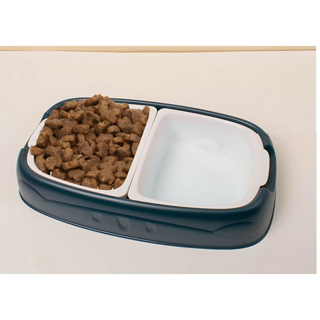 Doppelnapf rot 34,5 cm mit abnehmbaren Kunststoffschalen fuer Hunde und Katzen Futter- und Wassernapf – Bild 12