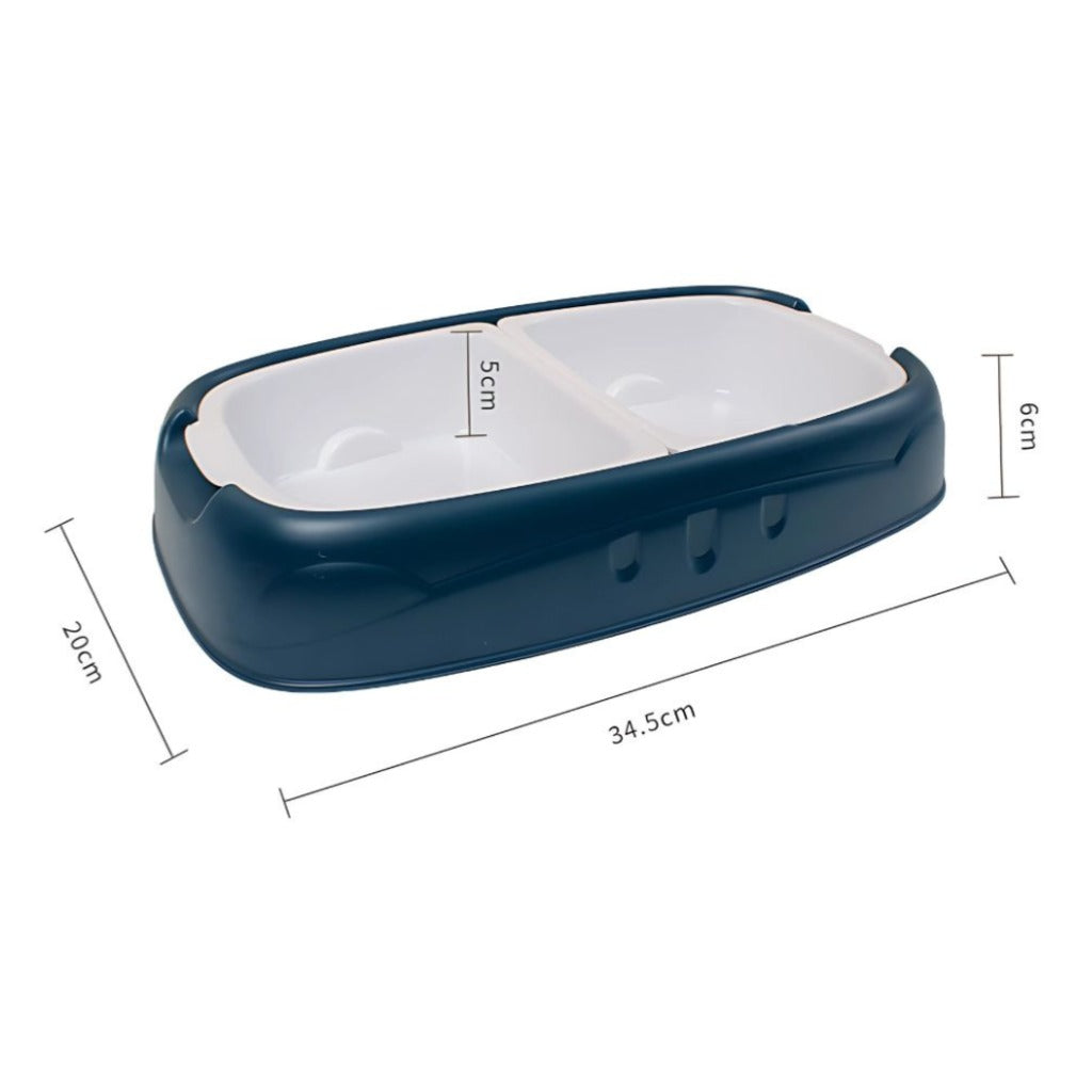 Doppelnapf rot 34,5 cm mit abnehmbaren Kunststoffschalen fuer Hunde und Katzen Futter- und Wassernapf – Bild 13