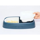 Doppelnapf rot 34,5 cm mit abnehmbaren Kunststoffschalen fuer Hunde und Katzen Futter- und Wassernapf – Bild 8