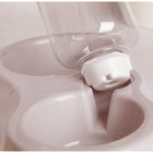 Doppelnapf mit Wasserspender für Hunde und Katzen – 2 Schalen, 450-ml-Flasche, 26 cm Breite, Kunststoff – Bild 6