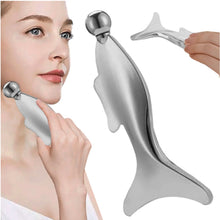 Edelstahl Massagegerät mit Kugel 13 cm – Gua-Sha-Tool für Gesicht, Hals & Körper