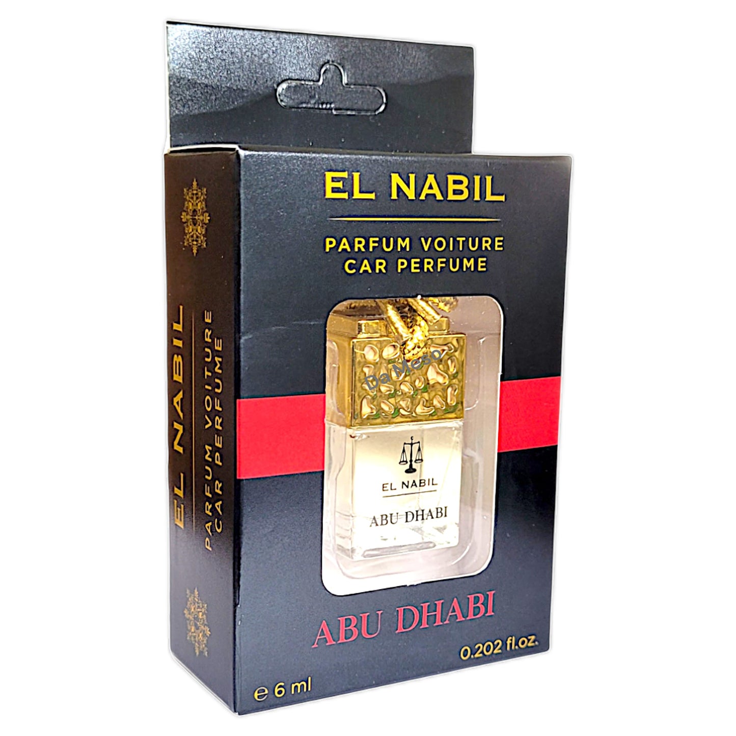 El Nabil Autoduft Edel Lufterfrischer Auto Parfum mit Holz 6 ml