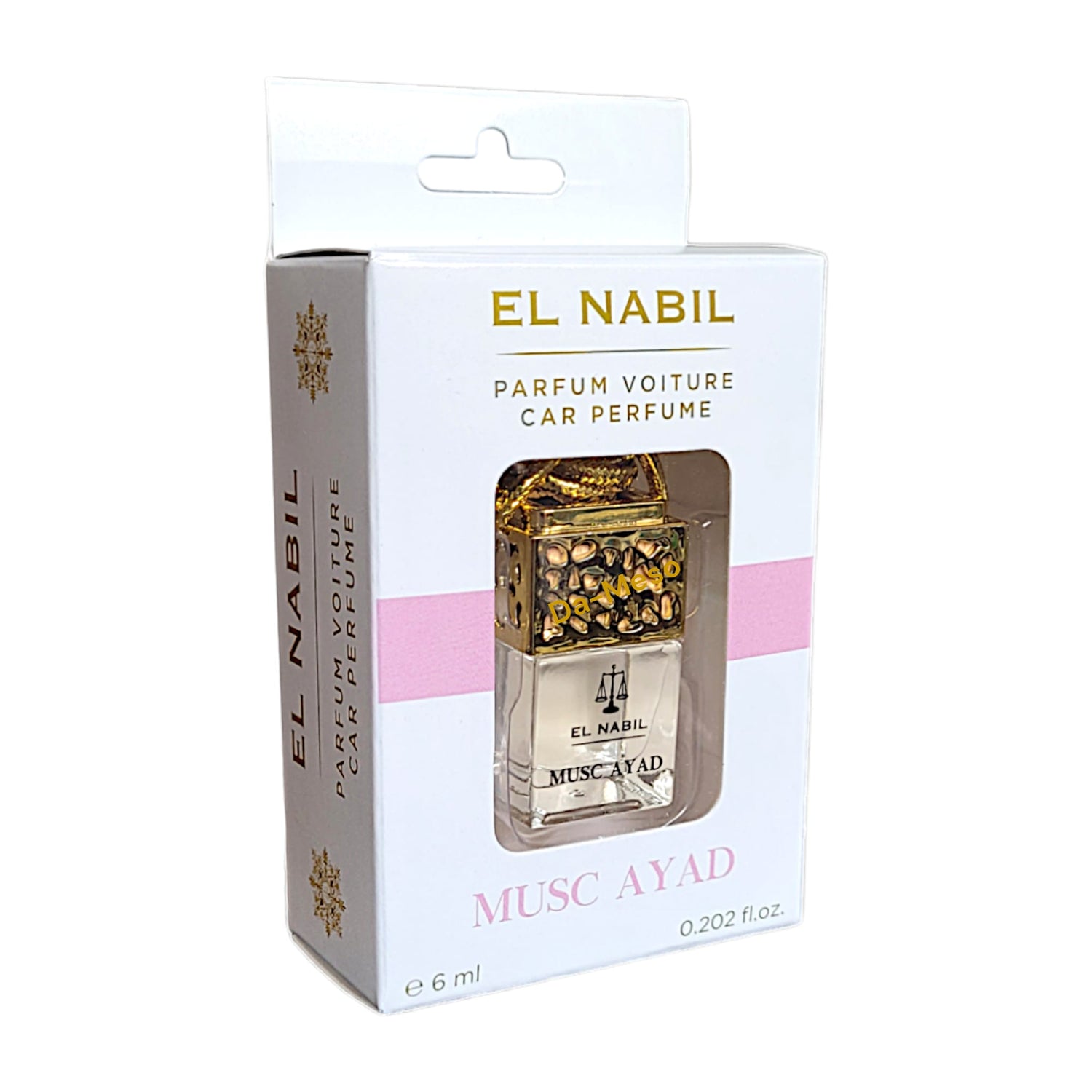 El Nabil Autoduft Edel Lufterfrischer Auto Parfum mit Holz 6 ml