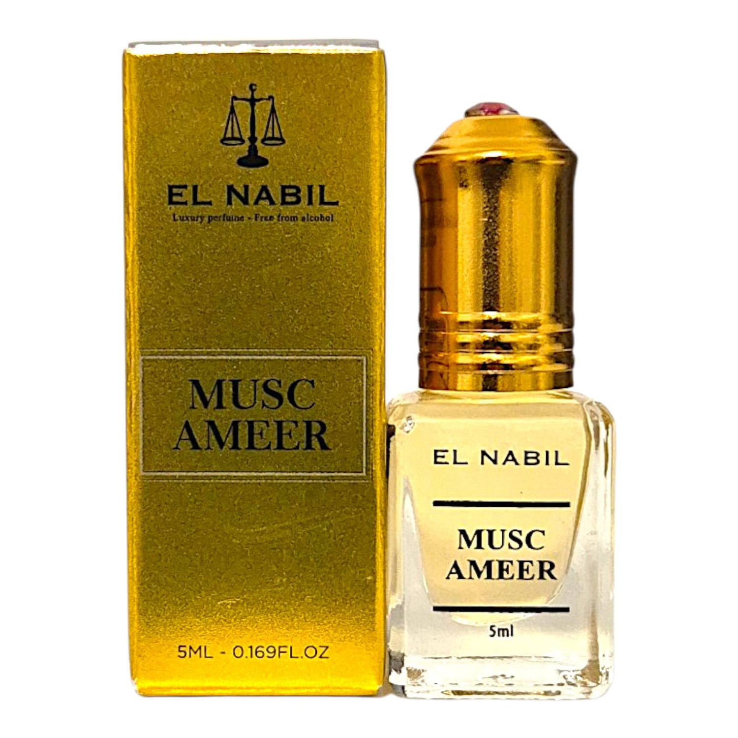 El Nabil Musc Parfumöl mit Roll-On Ameer, El Janat, Amber of Yemen