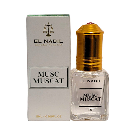 El Nabil Musc MUSCAT Parfum Öl mit Roll-On-Applikator 5 ml