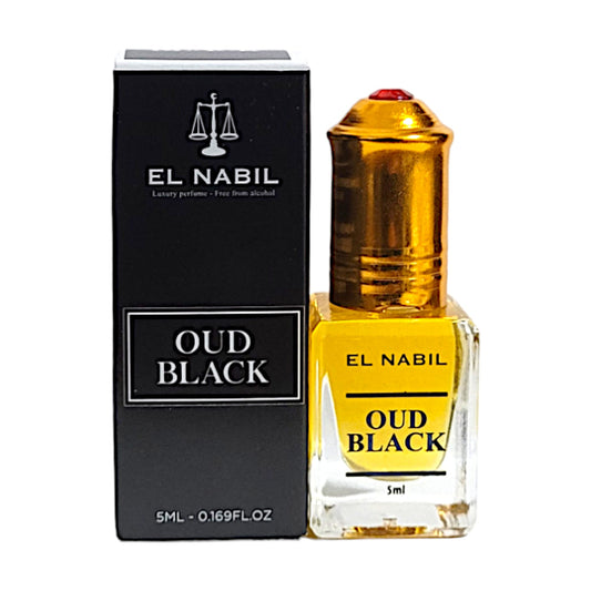 El Nabil Musc Oud Black Parfum Öl mit Roll-On-Applikator 5 ml