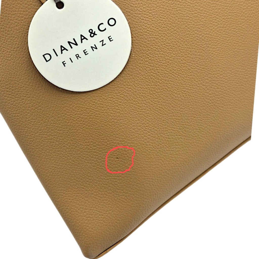 Diana & Co Firenze elegante Damen Schultertasche mit Doppelgriff ca. 32,5 x 22,5 x 13,5 cm für Alltag und Büro – Bild 2