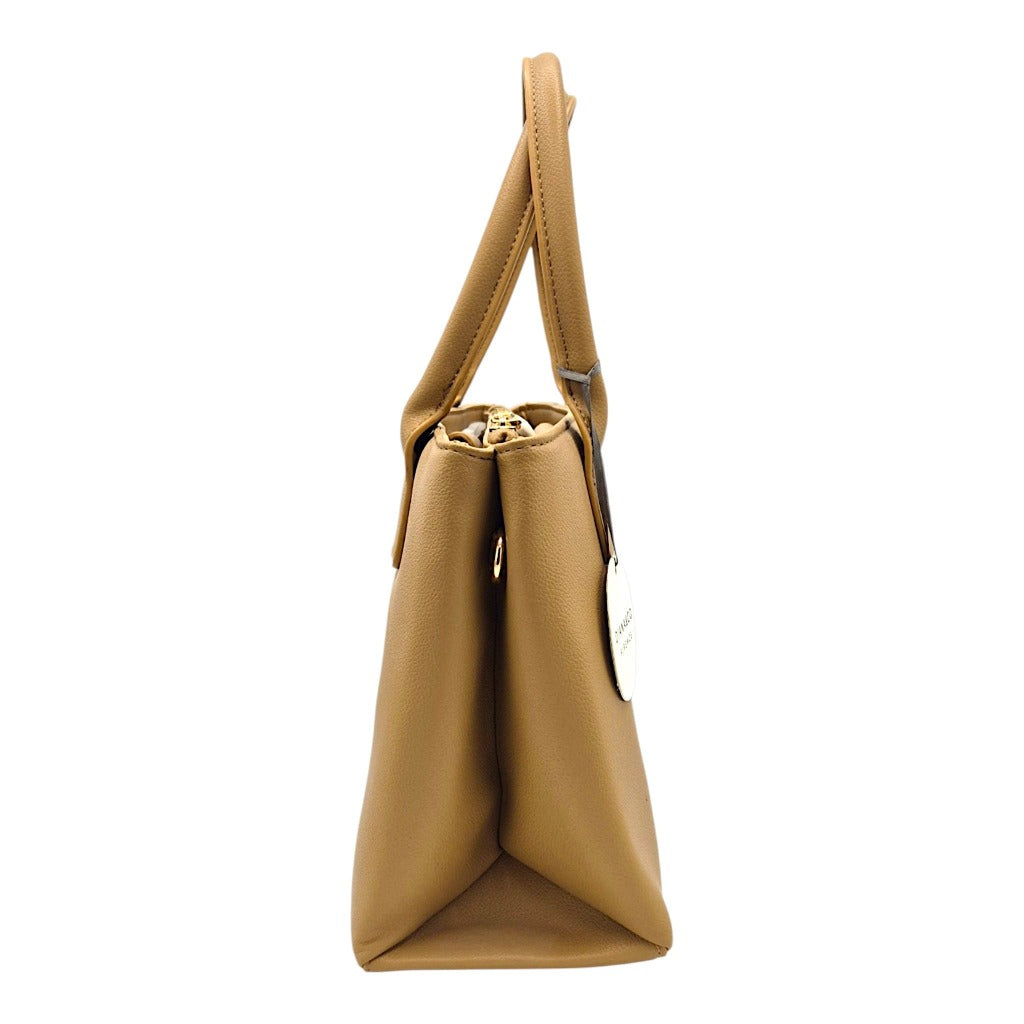 Diana & Co Firenze elegante Damen Schultertasche mit Doppelgriff ca. 32,5 x 22,5 x 13,5 cm für Alltag und Büro – Bild 5