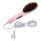 Elektrische Haarglättungsbürste mit LCD Display und Ionen in Rosa – 2-in-1 Glätteisen und Kammbürste für alle Haartypen – Bild 9