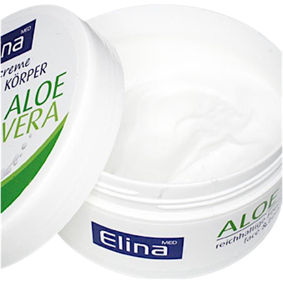 Elina Aloe Vera Pflegecreme für Körper & Gesicht – Hautcreme mit Aloe Vera 150 ml