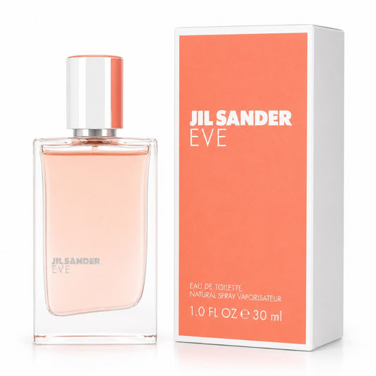 Jil Sander EVE Eau de Toilette 30 ml 50 ml – blumiger Damenduft mit weißem Pfirsich, Jasmin und Sandelholz