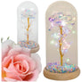 Ewige Rose im Glas mit LED-Licht  Romantisches Geschenk für Sie für jeden Anlass