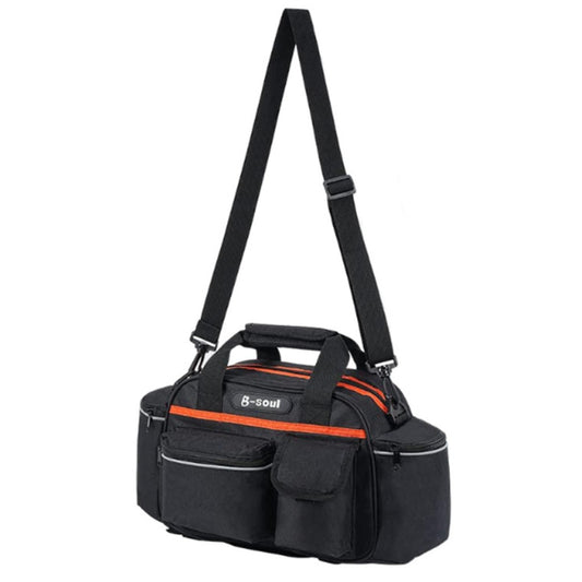 Fahrrad Gepäckträgertasche 15L schwarz – wasserdicht, 40x21,5x18 cm, mit Schulterriemen und Reflektor – Bild 2