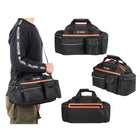 Fahrrad Gepäckträgertasche 15L schwarz – wasserdicht, 40x21,5x18 cm, mit Schulterriemen und Reflektor – Bild 6