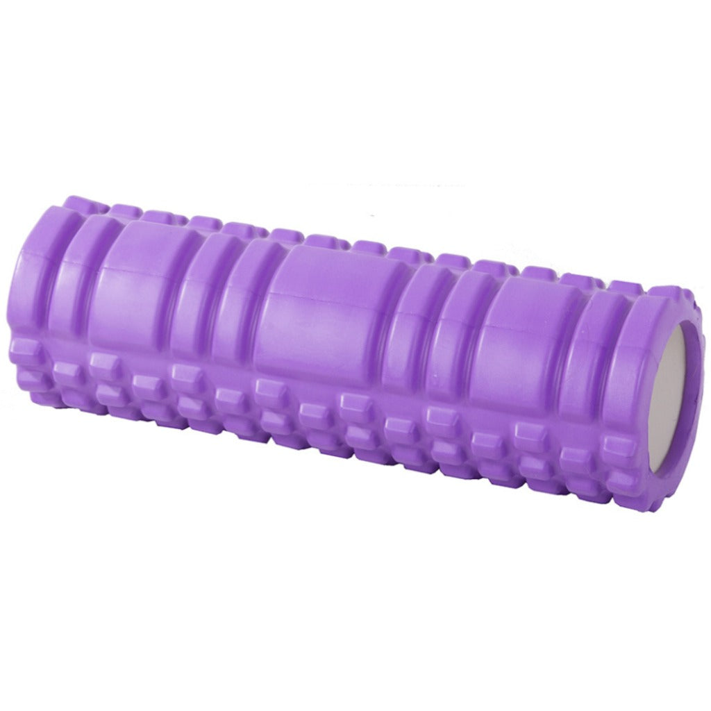 Faszienrolle Massagerolle Foam Roller 30 cm lila – EVA-Schaum Unisex Fitnessrolle für Rücken und Beine – Bild 7