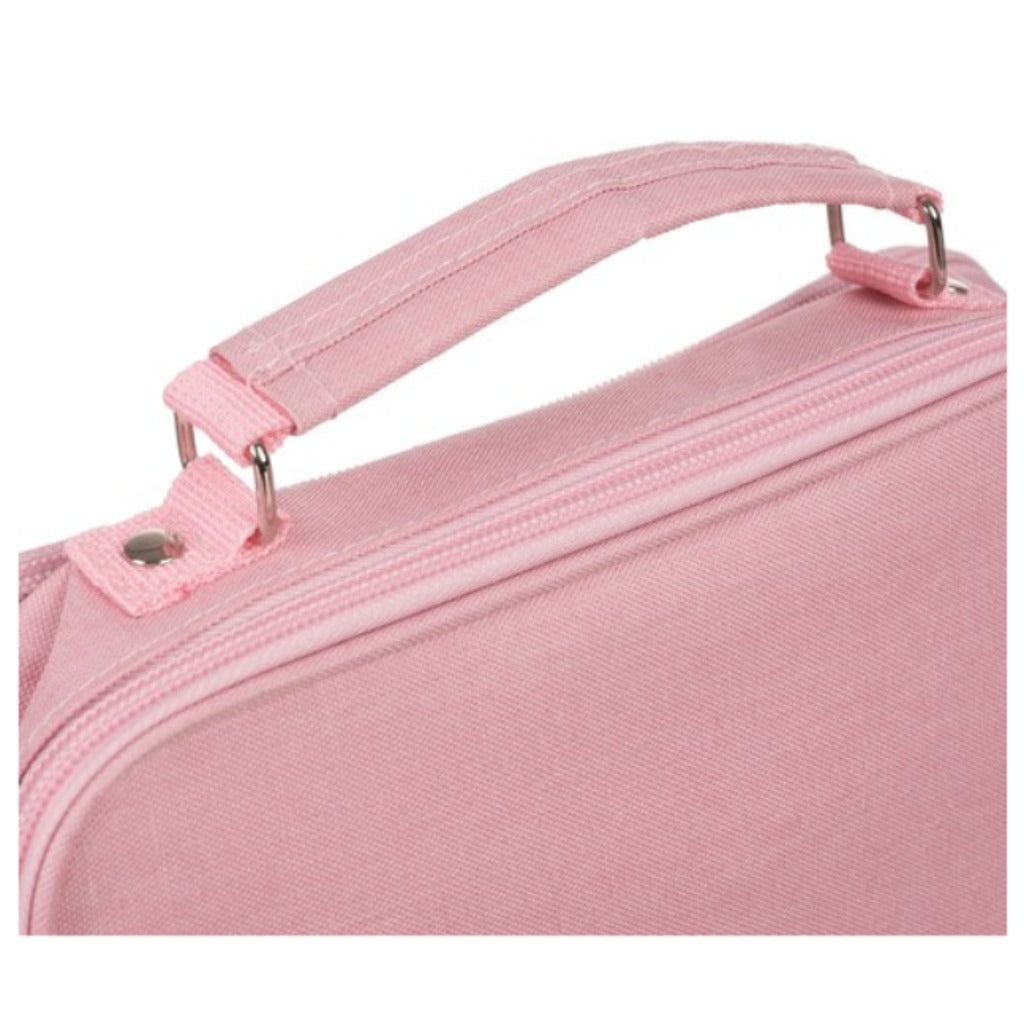 Maaleo Mädchen Federmäppchen rosa mit 2 Fächern 11x7x23 cm – Stiftetasche für Schule und Büro – Bild 10