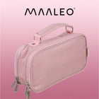 Maaleo Mädchen Federmäppchen rosa mit 2 Fächern 11x7x23 cm – Stiftetasche für Schule und Büro – Bild 3