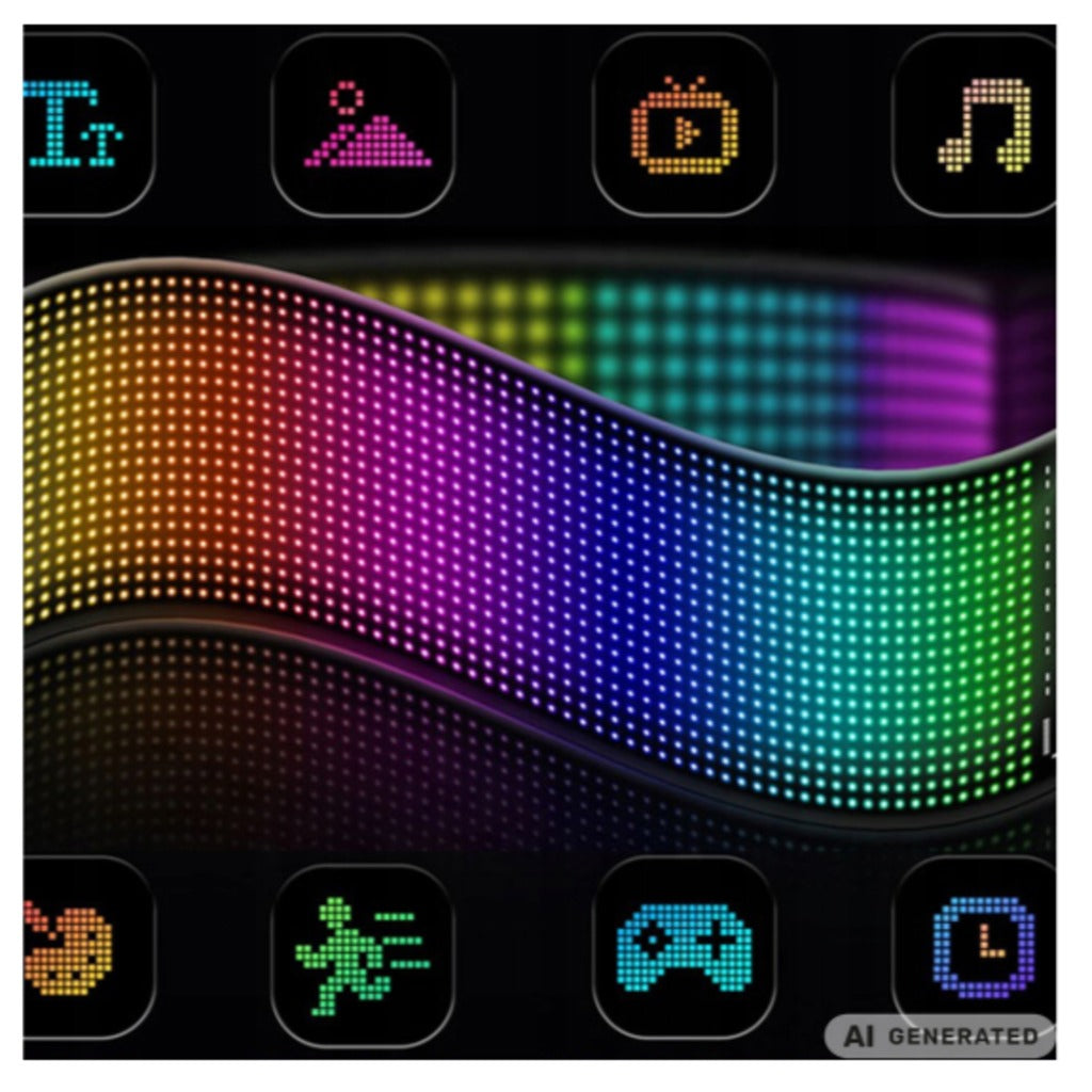 Flexible LED-Laufschrift 16x64 – programmierbares Display für Auto-Heckscheibe und Schaufenster mit App-Steuerung – Bild 4