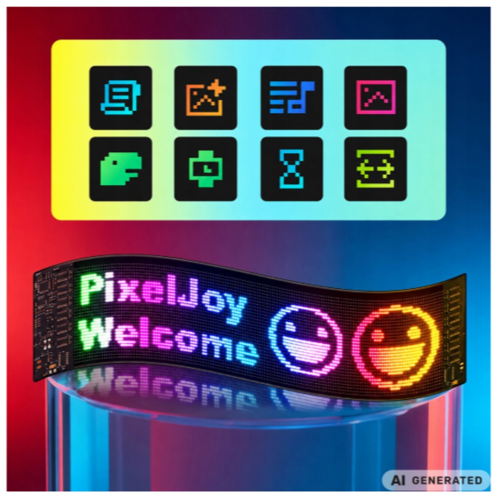 Flexible LED-Laufschrift 16x64 – programmierbares Display für Auto-Heckscheibe und Schaufenster mit App-Steuerung – Bild 6