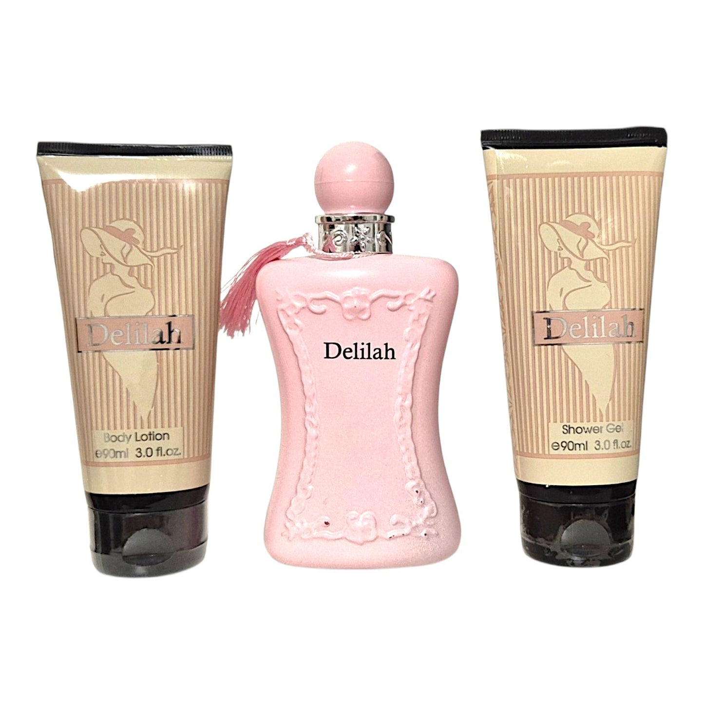 Fragrance Couture Delilah Set mit Eau de Parfum Bodylotion und Shower Gel
