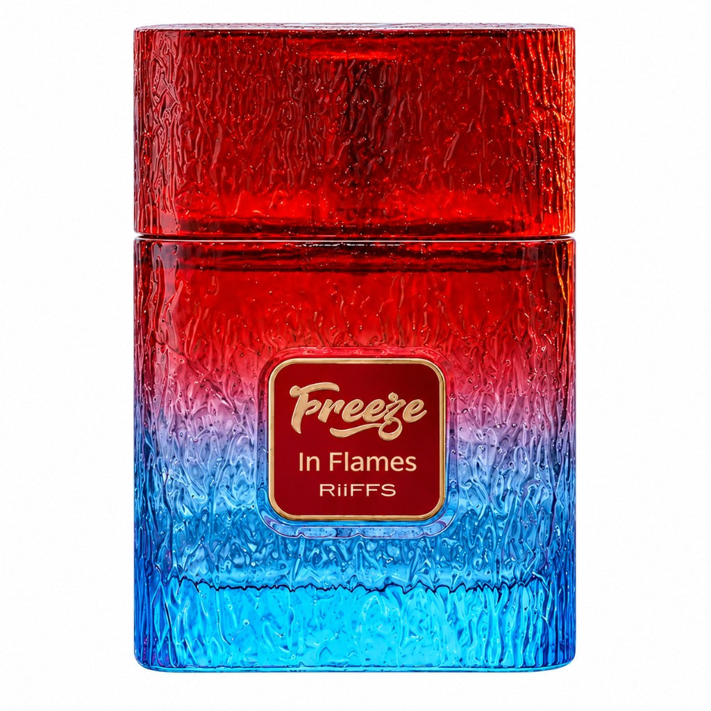 Riiffs Freeze in Flames Extrait de Parfum 100 ml – frisch-aromatischer Unisex-Duft mit Himbeere, Bergamotte und Amber Extreme