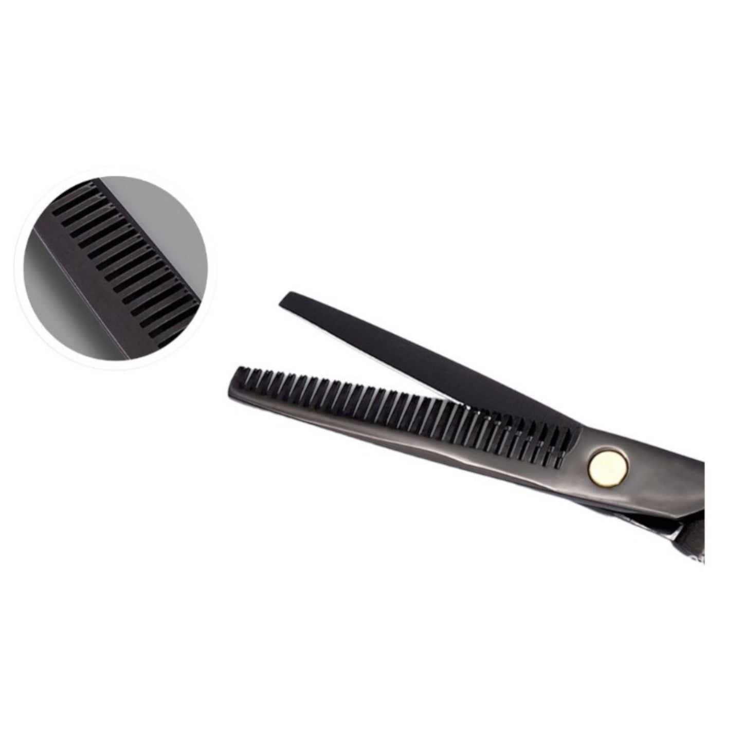 Professionelle Effilierschere aus Edelstahl Texturierende Friseurschere gerade 17 cm
