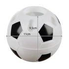 Maaleo Fußball Stiftehalter Schreibtisch-Organizer mit Schreibwaren-Set für Kinder, weiß-schwarz, Ø 11 cm – Bild 7