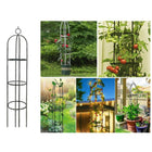 Gartenpergola 190 cm Metall Rankhilfe für Rosen, Kletterpflanzen & Blumen