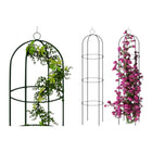 Gartenpergola 190 cm Metall Rankhilfe für Rosen, Kletterpflanzen & Blumen