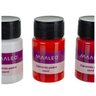 Maaleo Glas- und Keramikfarben-Set 12 x 20 ml – ofenfeste Glasmalfarben für Porzellan, Tassen und Teller, 12 Farben wasserfes – Bild 4