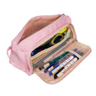Maale Doppelt faltbares Federmäppchen Rosa 23 cm – 2 Fächer Oxford-Gewebe für Schule und Büro – Bild 7