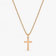 Halskette mit Kreuz-Anhänger Goldfarben 47 cm – Kreuzkette für Herren & Unisex