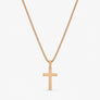 Halskette mit Kreuz-Anhänger Goldfarben 47 cm – Kreuzkette für Herren & Unisex