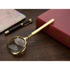 Handlupe 6-fach Vergrößerung goldfarben 22 cm – Leselupe mit Glaslinse und Metallrahmen für Senioren und Hobby – Bild 4