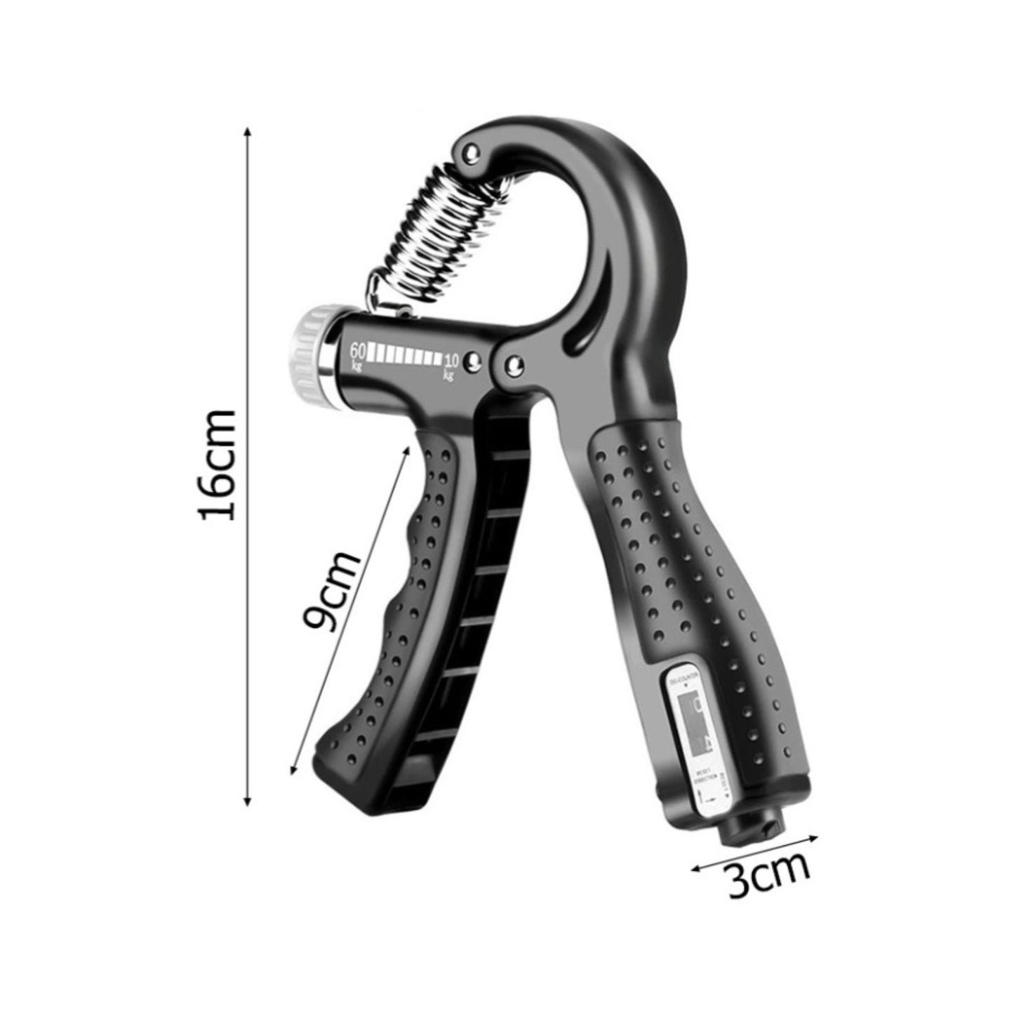 Handtrainer mit verstellbarem Widerstand, Griffkraft-Trainer 10-60kg