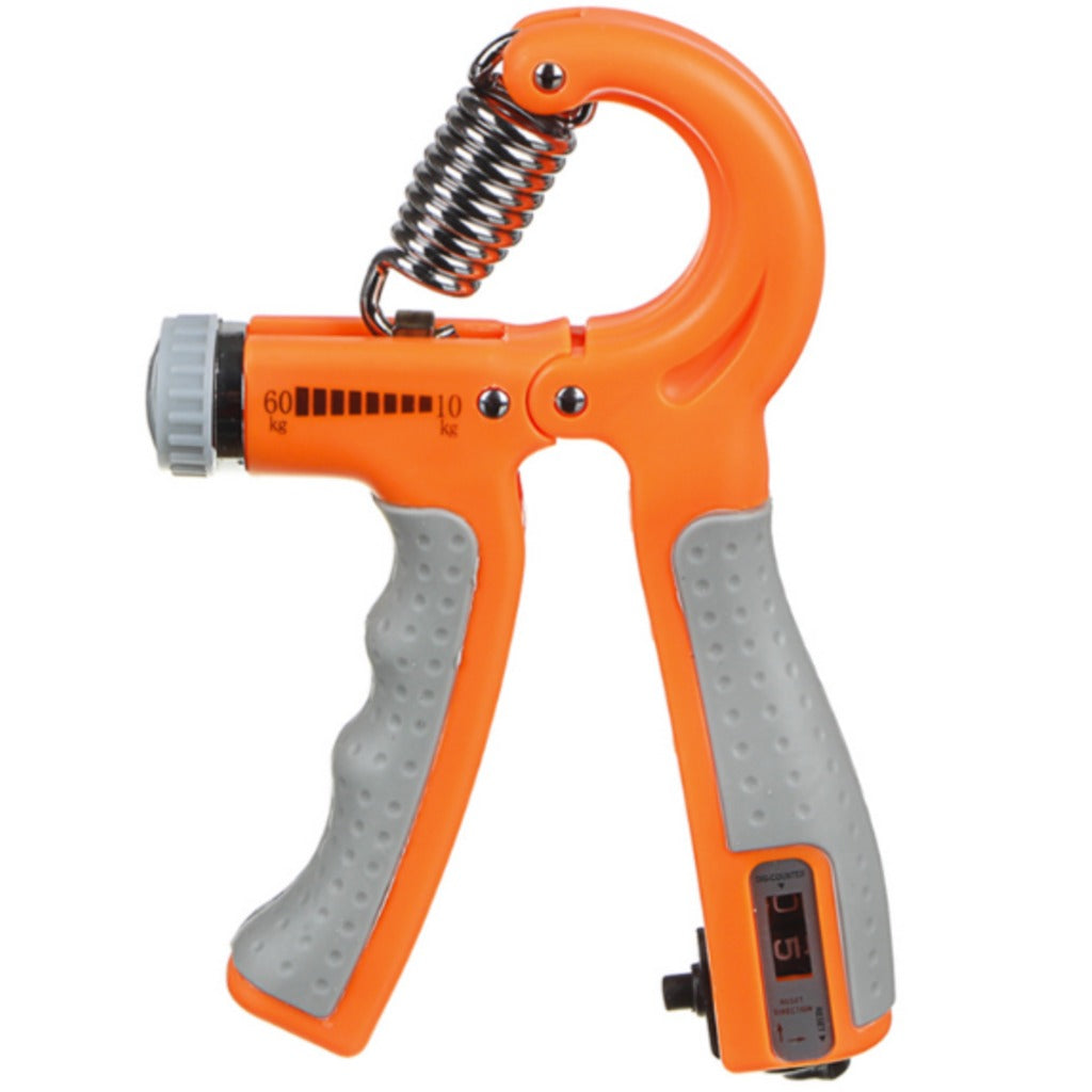 Verstellbarer Handtrainer 10–60 kg mit Zähler, schwarz – Griffkrafttrainer für Hände, Finger und Unterarme, Höhe 16 cm – Bild 8