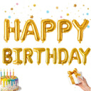 Happy Birthday Folienballon Girlande 36 cm – Geburtstagsdeko zum Aufhängen