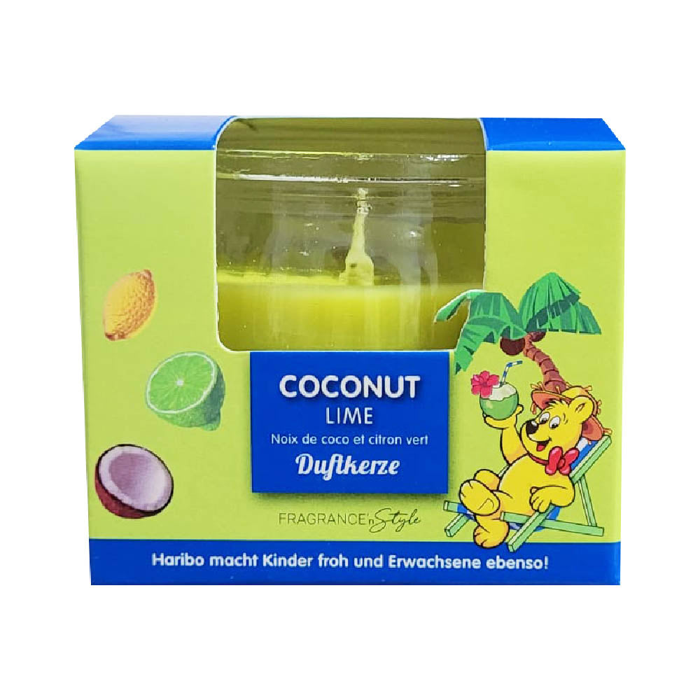 Haribo Duftkerze Coconut Lime 85g