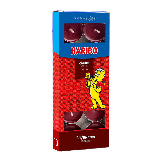 Haribo Teelicht Winterdesign Cherry Cola - 10 Stk.