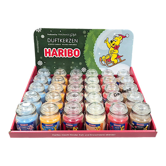 Haribo All Year Duftkerze 30 x 85g Winter Thekendisplay 6 sorten