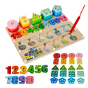Holzsortierer Montessori 3-in-1 Aktivitätstafel 30 cm – Lernspielzeug für Kinder ab 3 Jahren