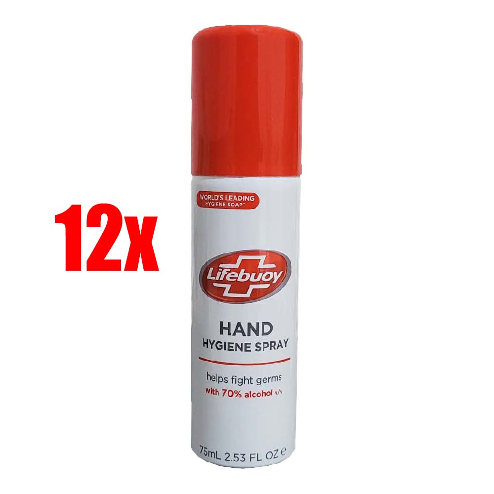 Lifebuoy Hand Hygiene Spray 12 x 75ml