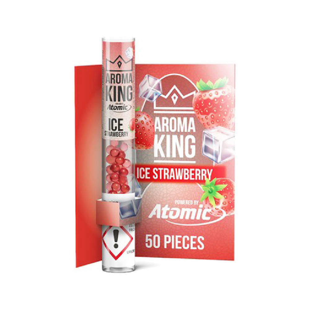 Aroma King Nachfüllbare Pen Applikator Aromakugeln Ice Strawberry 50 Kugeln 