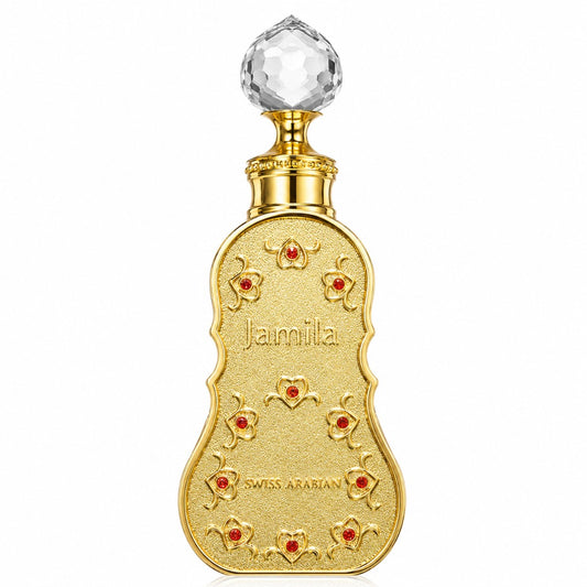 Swiss Arabian Jamila Parfümiertes Öl 15 ml – blumig-fruchtiger orientalischer Damenduft mit Jasmin, Moschus und Amber